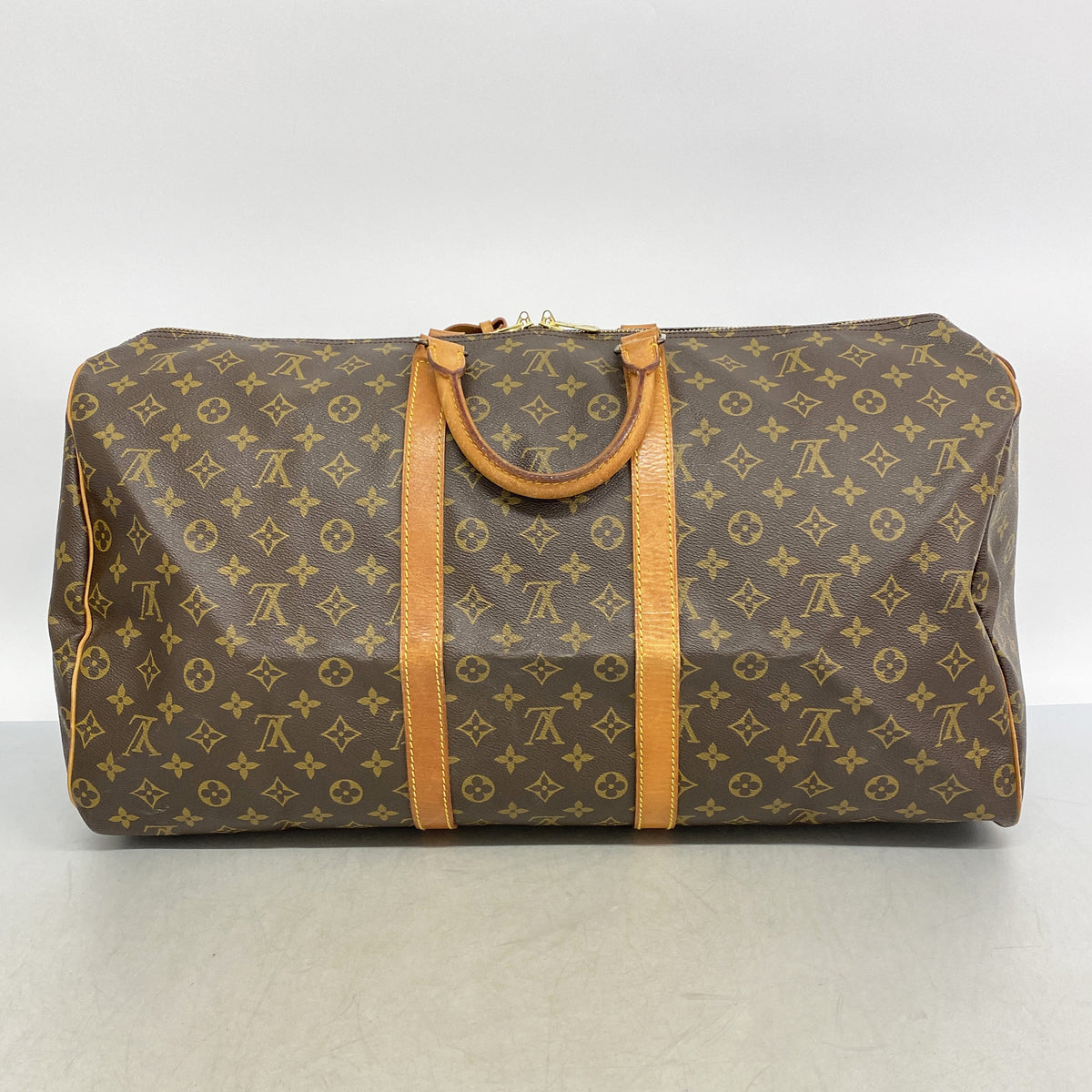 【6ge6177】ルイヴィトン ボストンバッグ モノグラム キーポル55 M41424 ブラウン【中古】メンズ レディース ユニセックス