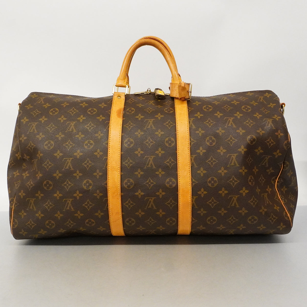 【6ge6241】ルイヴィトン ボストンバッグ モノグラム キーポルバンドリエール55 M41414 ブラウン【中古】メンズ レディース ユニセックス