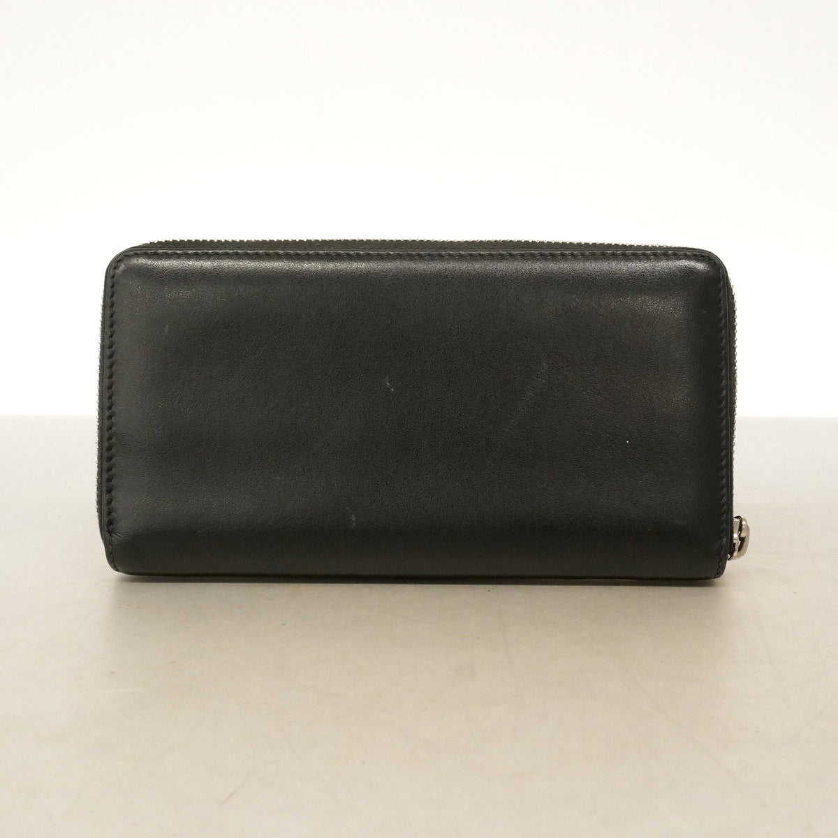 【6hb0397-k】グッチ 長財布 グッチブレード 597677 レザー ブラック シルバー金具【中古】メンズ