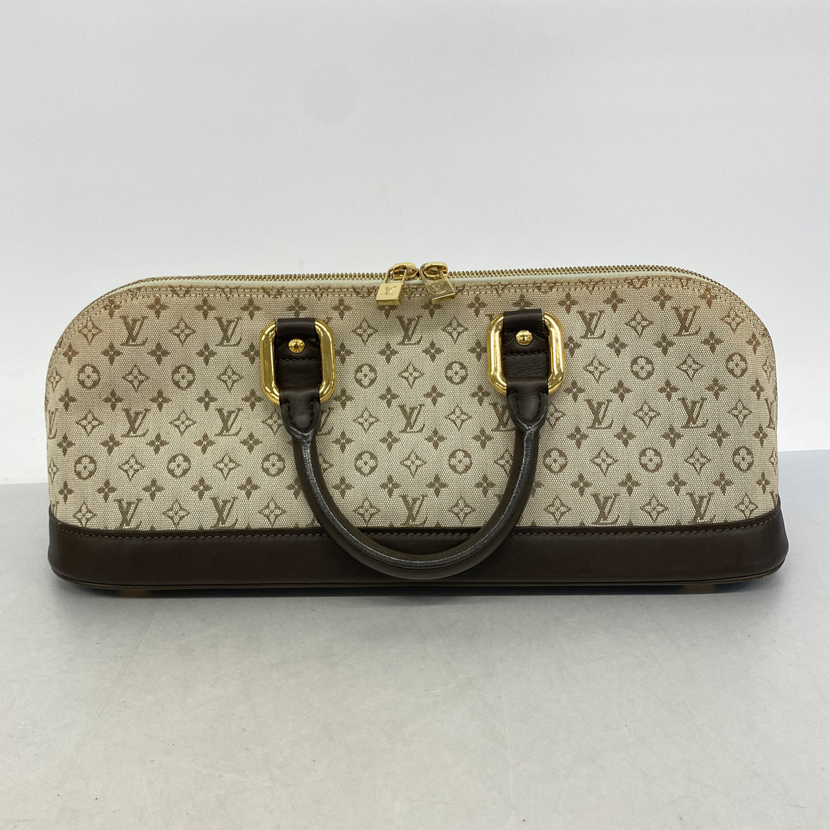 【6hb0816】ルイヴィトン ハンドバッグ モノグラム・ミニ アルマ ロン M92206 カーキ【中古】レディース