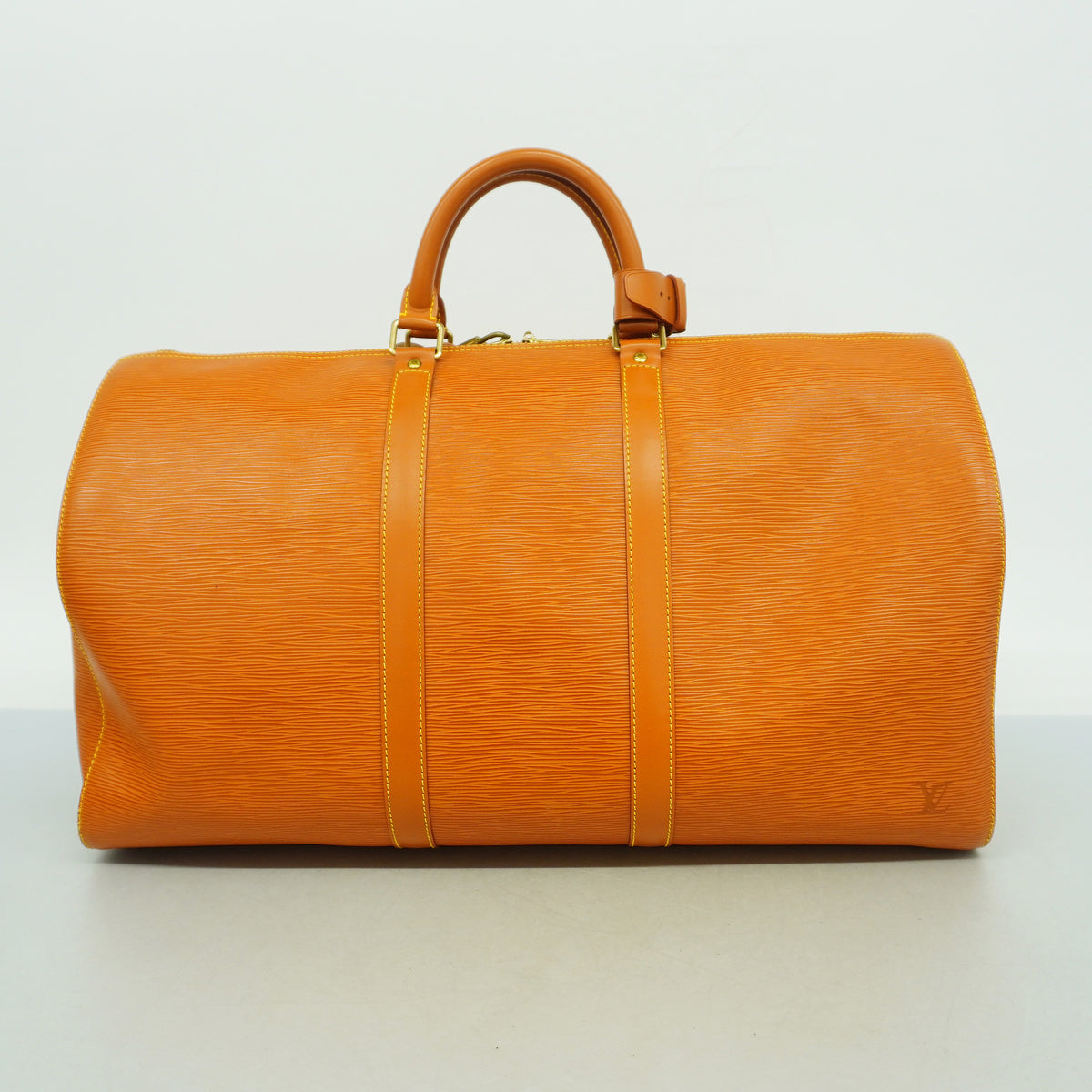 【6hb1140】ルイヴィトン ボストンバッグ エピ キーポル50 M42968 ジパングゴールド【中古】メンズ レディース ユニセックス