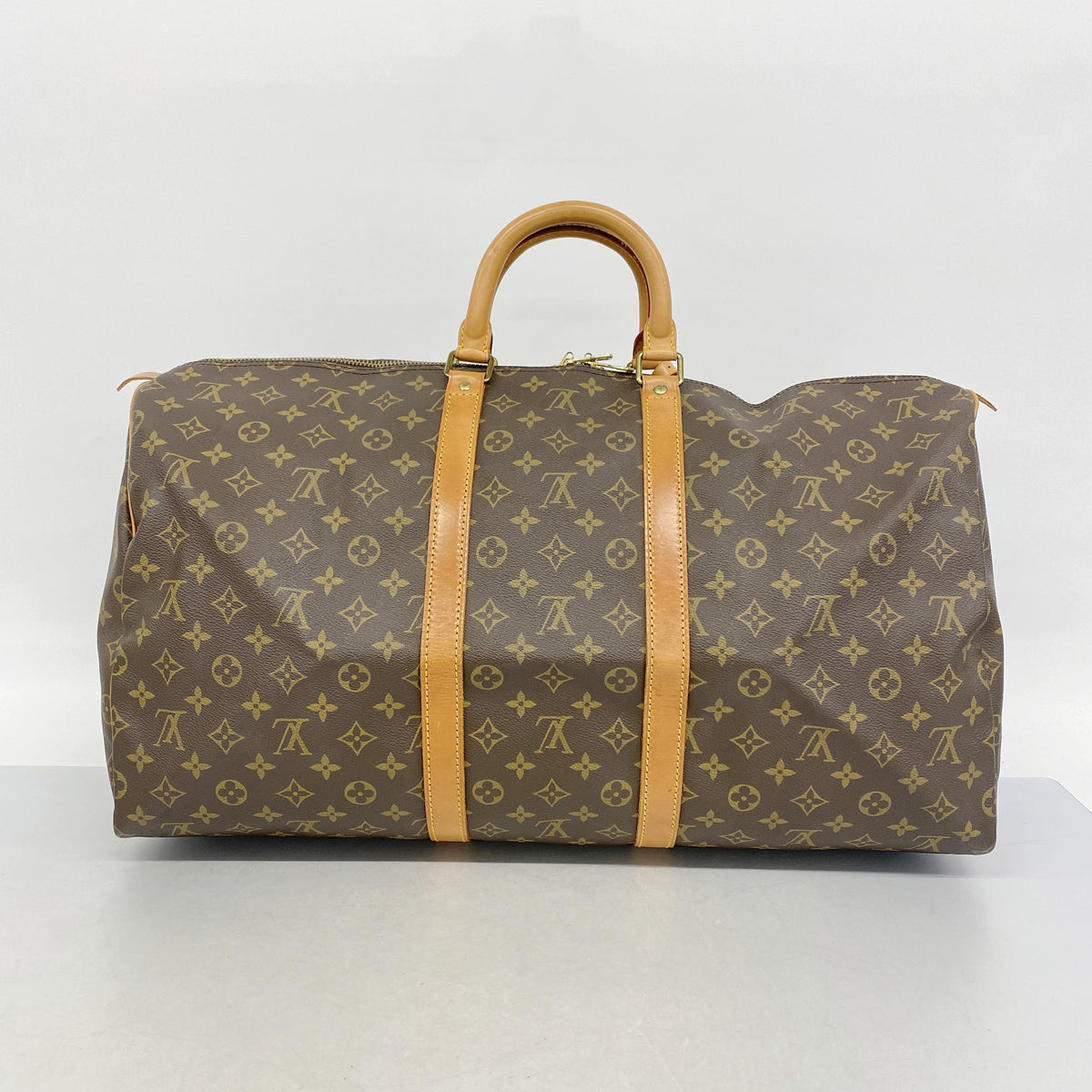 【6hc1802】ルイヴィトン ボストンバッグ モノグラム キーポル55 M41424 ブラウン【中古】メンズ レディース ユニセックス