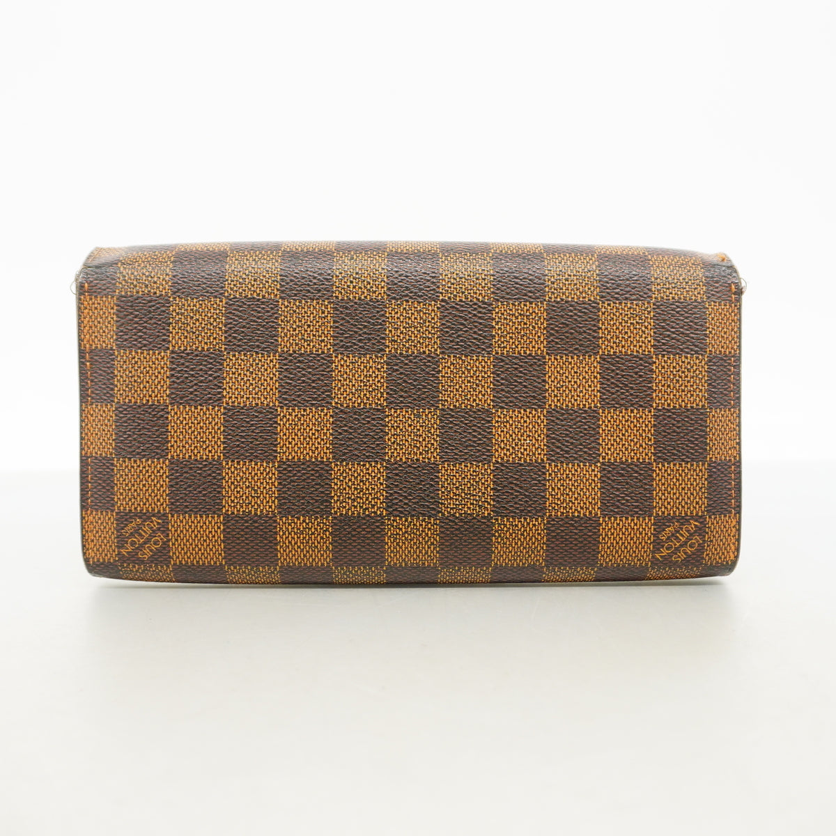 【6hc1937-k】ルイヴィトン 長財布 ダミエ ポルトフォイユローズベリー N63017 エベヌ【中古】レディース