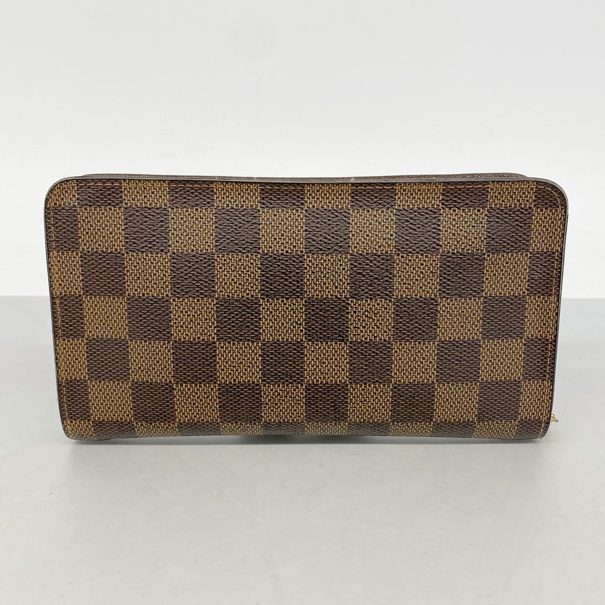 【6hc2058-k】ルイヴィトン 長財布 ダミエ ポルトモネジップ N61728 エベヌ【中古】メンズ レディース ユニセックス