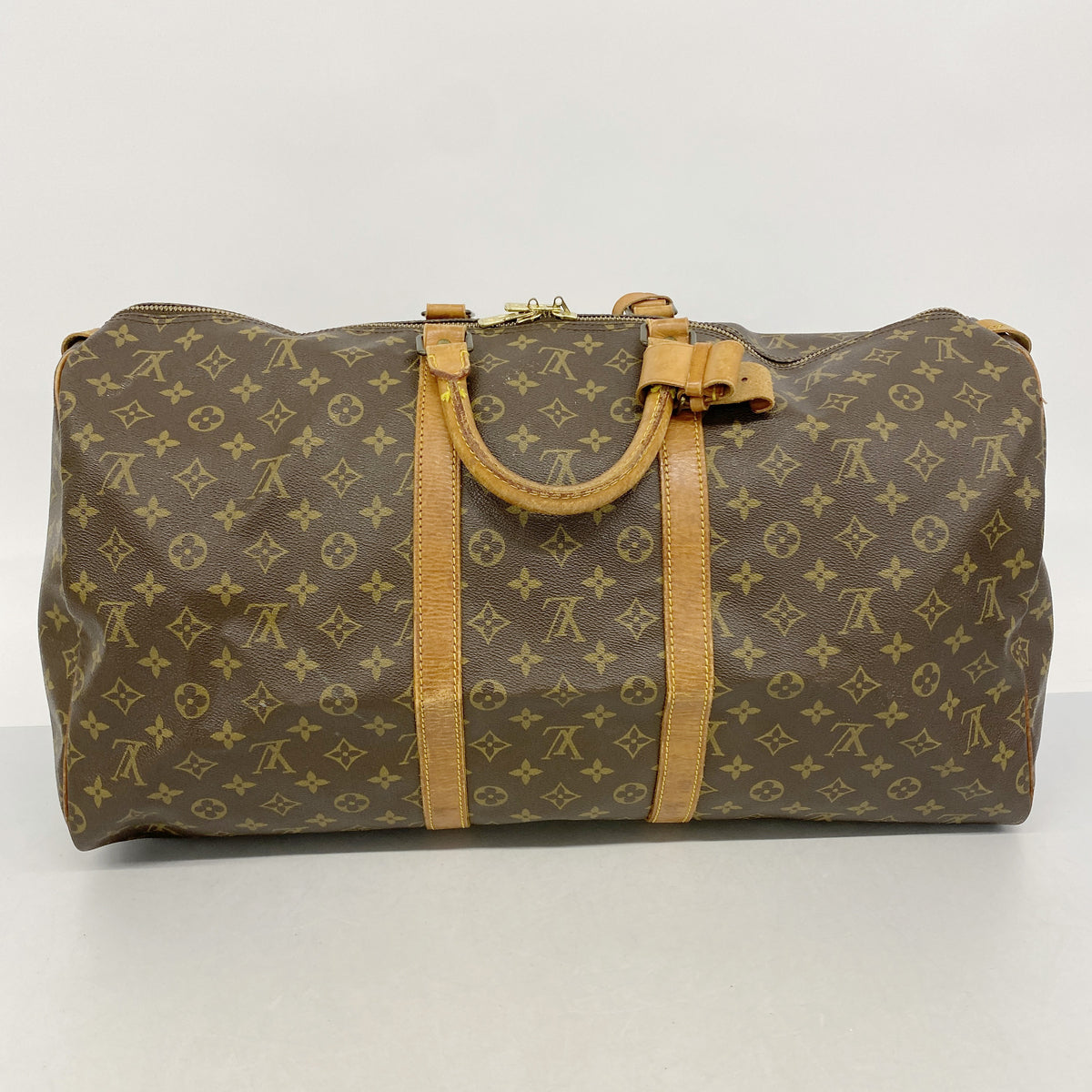 【6hc2194】ルイヴィトン ボストンバッグ モノグラム キーポル55 M41424 ブラウン【中古】メンズ レディース ユニセックス