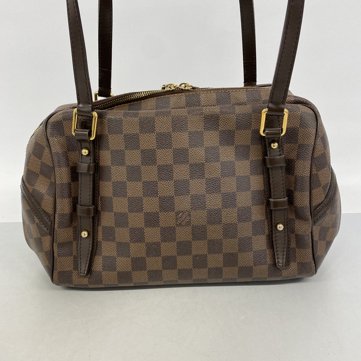 【6hc2209】ルイヴィトン ショルダーバッグ ダミエ リヴィントンPM N41157 エベヌ【中古】レディース