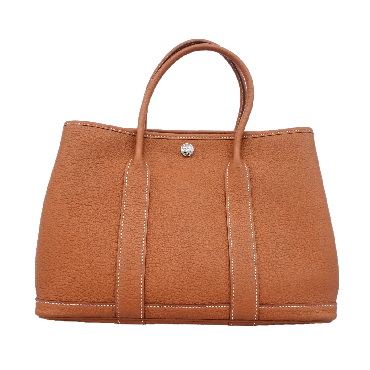 【6hc2507】エルメス トートバッグ ガーデンパーティTPM ネゴンダ ゴールド シルバー金具 W刻印【中古】レディース