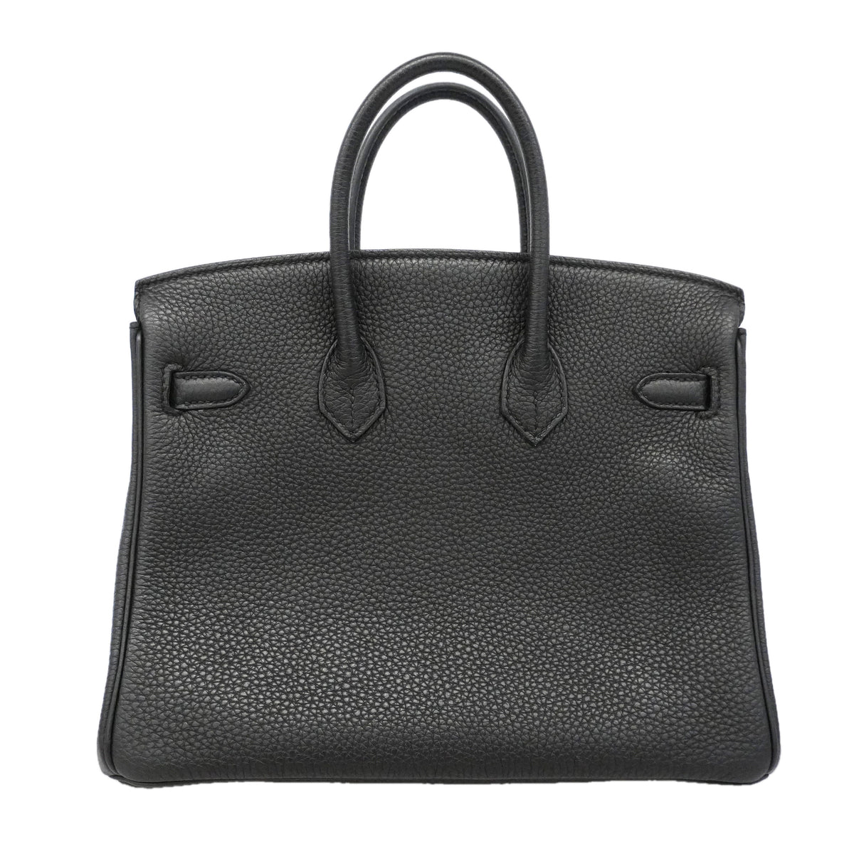 ★SALE【6hc2516-g】エルメス ハンドバッグ バーキン25 トゴ ブラック シルバー金具 Z刻印【中古】レディース