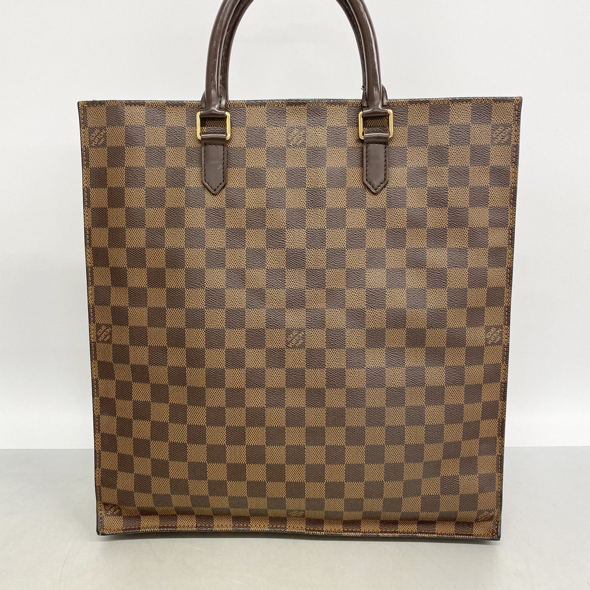【6hd3134】ルイヴィトン トートバッグ ダミエ サックプラ N51140 エベヌ【中古】レディース