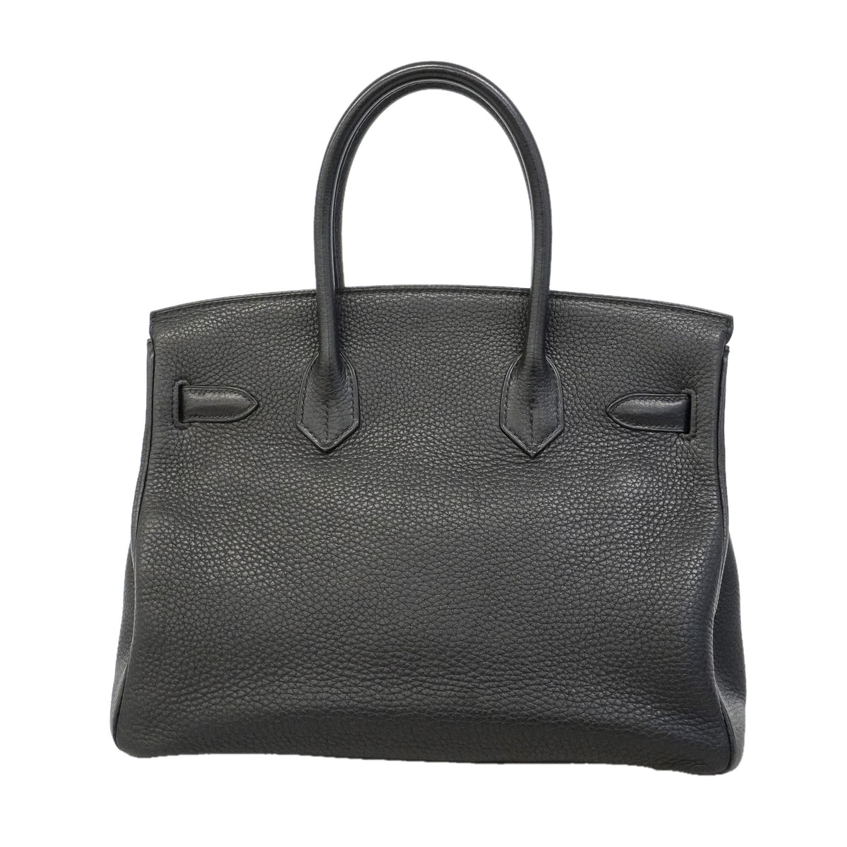 【6hd3260-h】エルメス ハンドバッグ バーキン30 トゴ ブラック シルバー金具 □N刻印【中古】レディース
