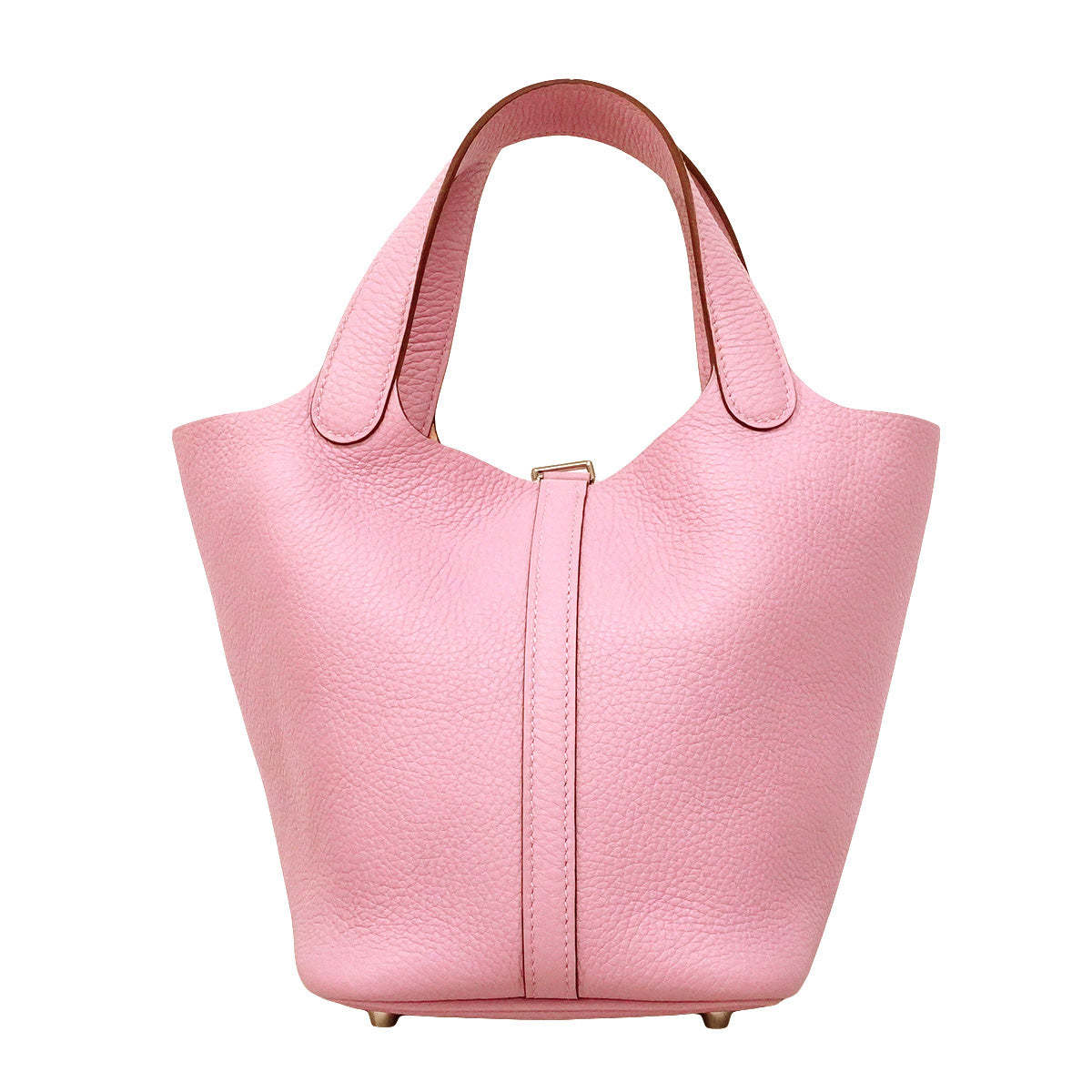 【6hd3497】エルメス ハンドバッグ ピコタンロックPM トリヨンクレマンス モーヴシルベストル シルバー金具 B刻印【中古】レディース