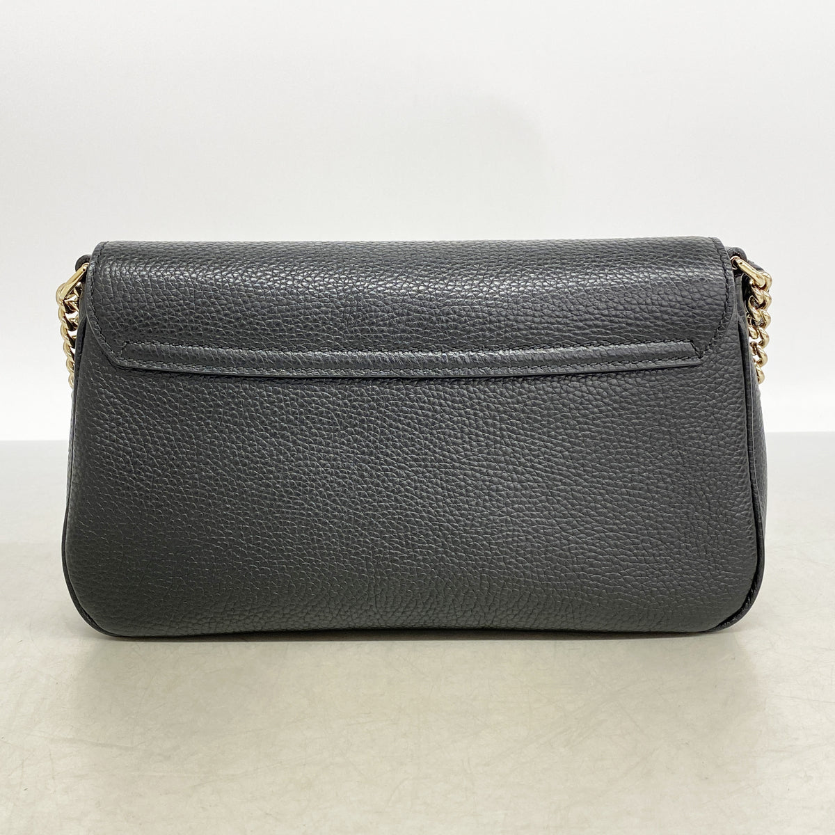 【6hd4133-k】グッチ ショルダーバッグ ソーホー 536224 レザー ブラック シャンパンゴールド金具【中古】レディース
