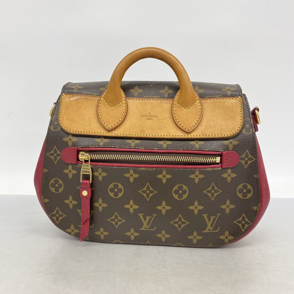 【6hd4163】ルイヴィトン ハンドバッグ モノグラム エデンMM M40734 ルージュ【中古】レディース