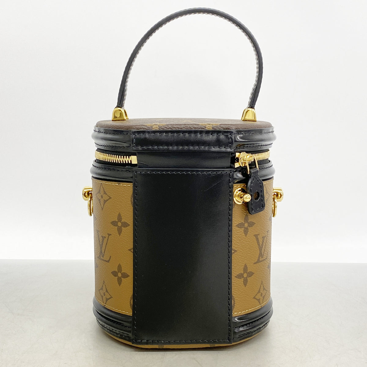 【6hd4204】ルイヴィトン ハンドバッグ モノグラム・リバース カンヌ M43986 ブラウン 2wayバッグ【中古】レディース