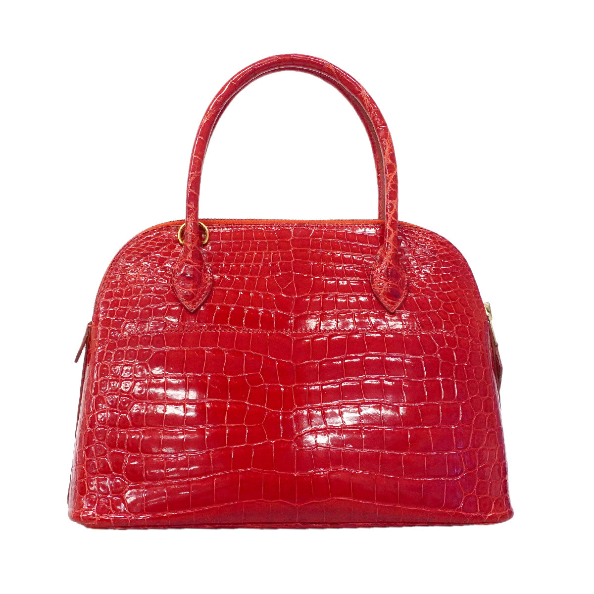 【6he4531】エルメス ハンドバッグ ボリード27 ポロサス レッド ゴールド金具 □A刻印 2wayバッグ【中古】レディース