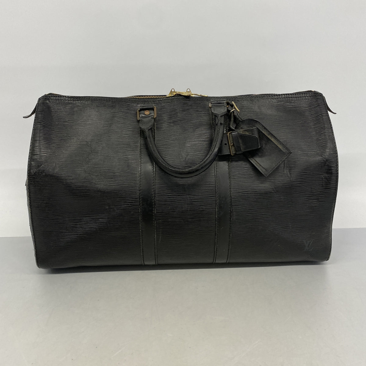 【6he4583-h】ルイヴィトン ボストンバッグ エピ キーポル45 M59152 ノワール【中古】メンズ レディース ユニセックス
