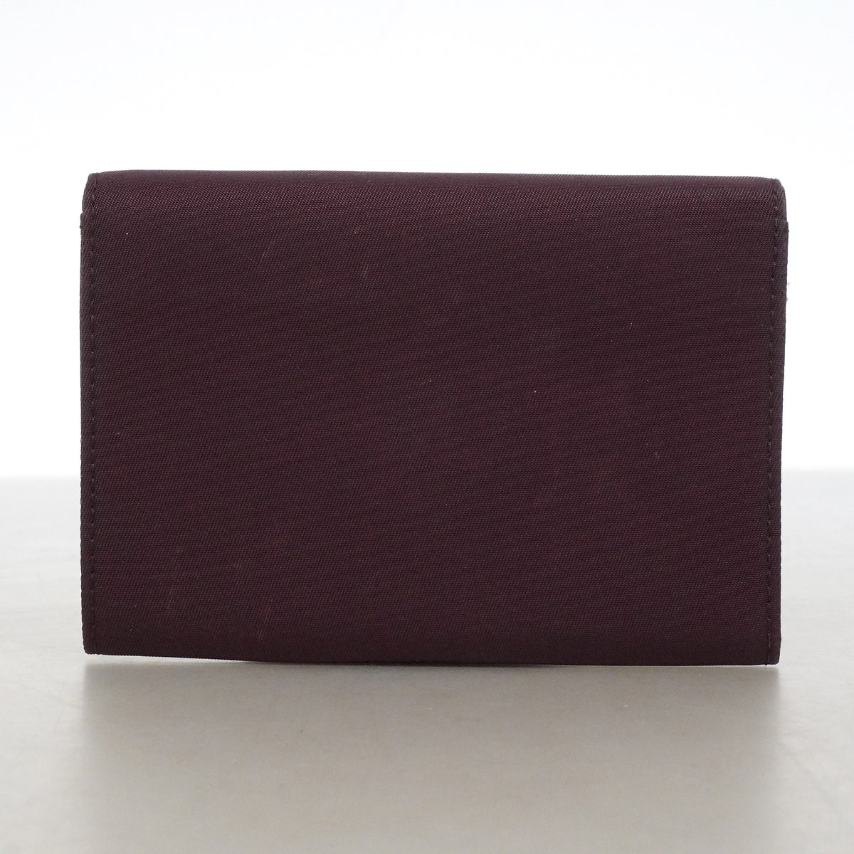 【6he4717-k】プラダ コインケース ナイロン ボルドー シルバー金具【中古】メンズ レディース ユニセックス