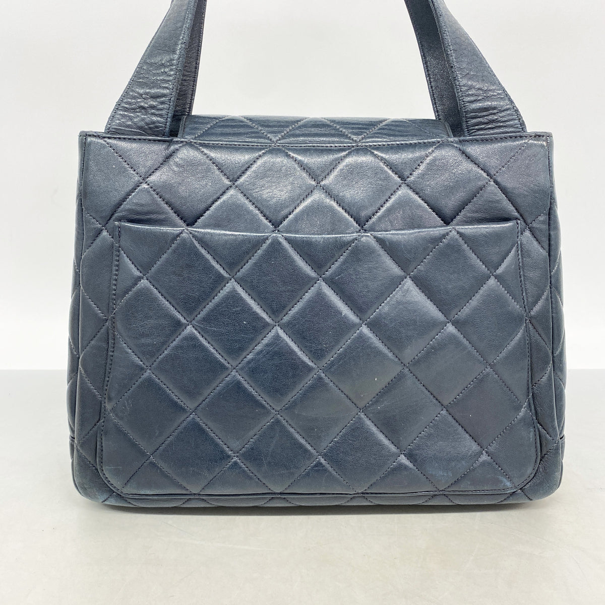 【6he4799-k】シャネル ハンドバッグ マトラッセ ラムスキン ブラック ゴールド金具【中古】レディース