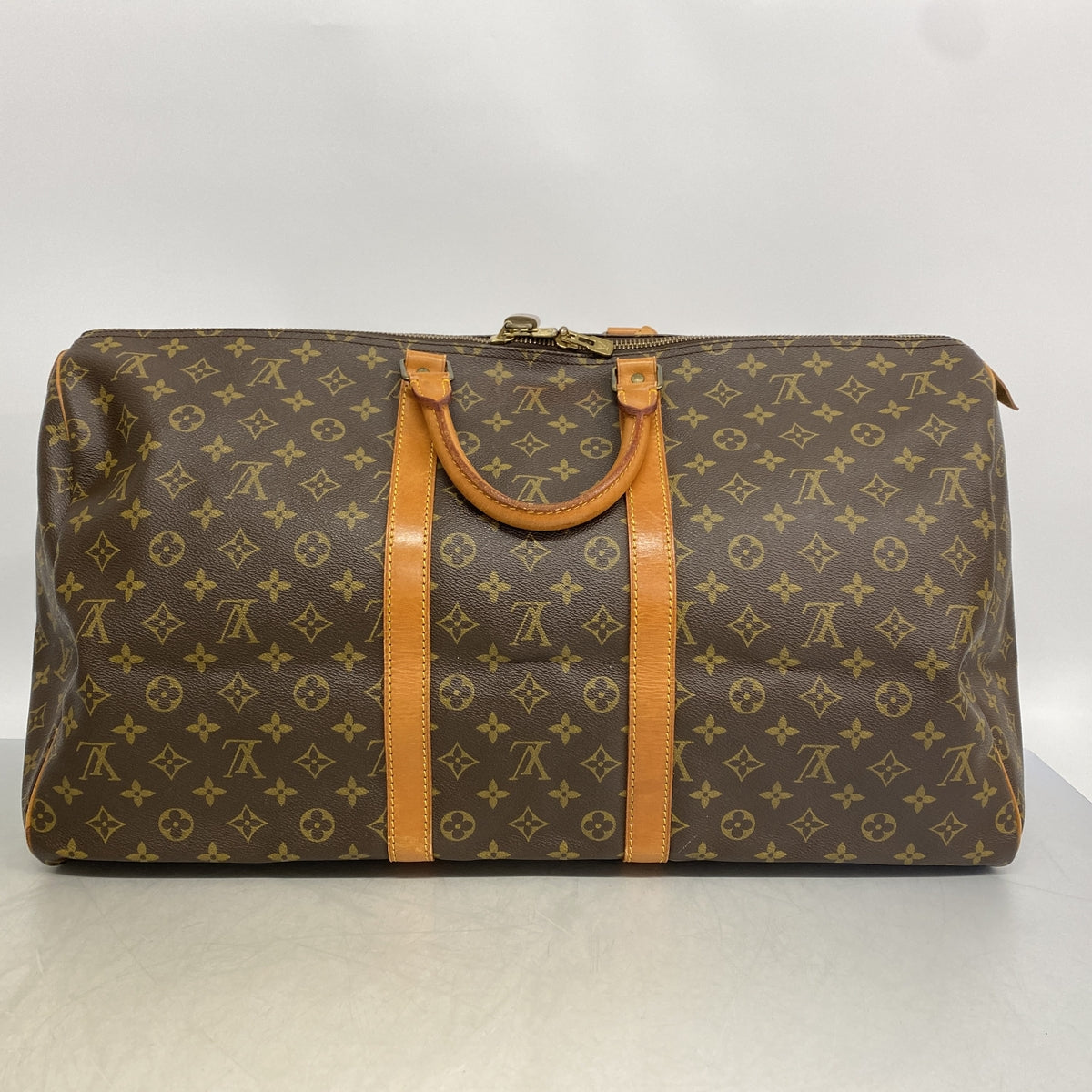 【6he4841】ルイヴィトン ボストンバッグ モノグラム キーポル55 M41424 ブラウン【中古】メンズ レディース ユニセックス