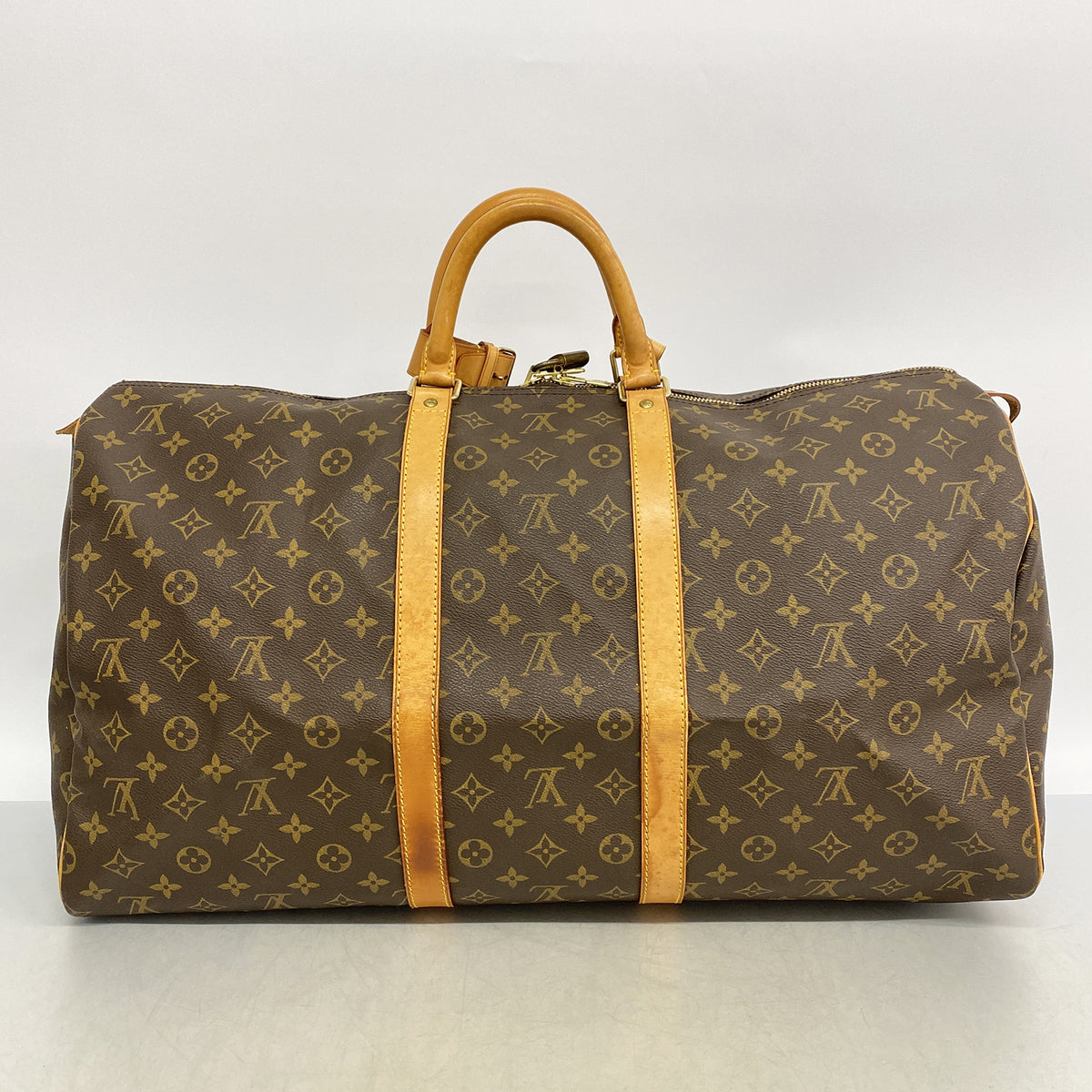【6he5191】ルイヴィトン ボストンバッグ モノグラム キーポル55 M41424 ブラウン【中古】メンズ レディース ユニセックス