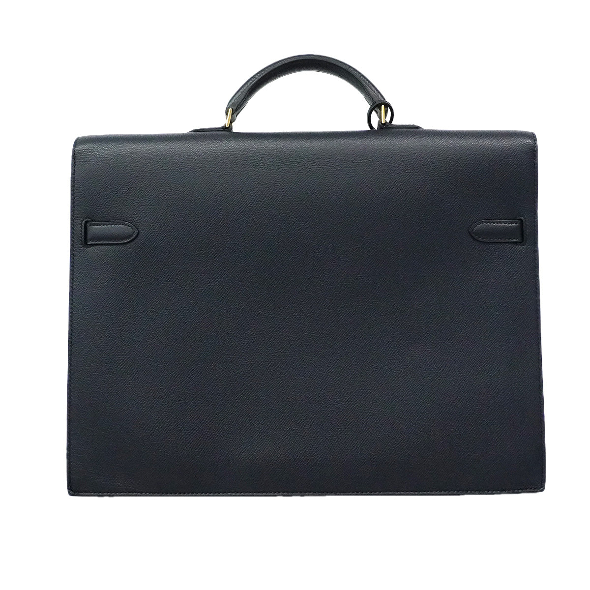 【6he5747】エルメス ブリーフケース ケリーデペッシュ ヴォーエプソン ブルーニュイ ゴールド金具 Y刻印【中古】メンズ
