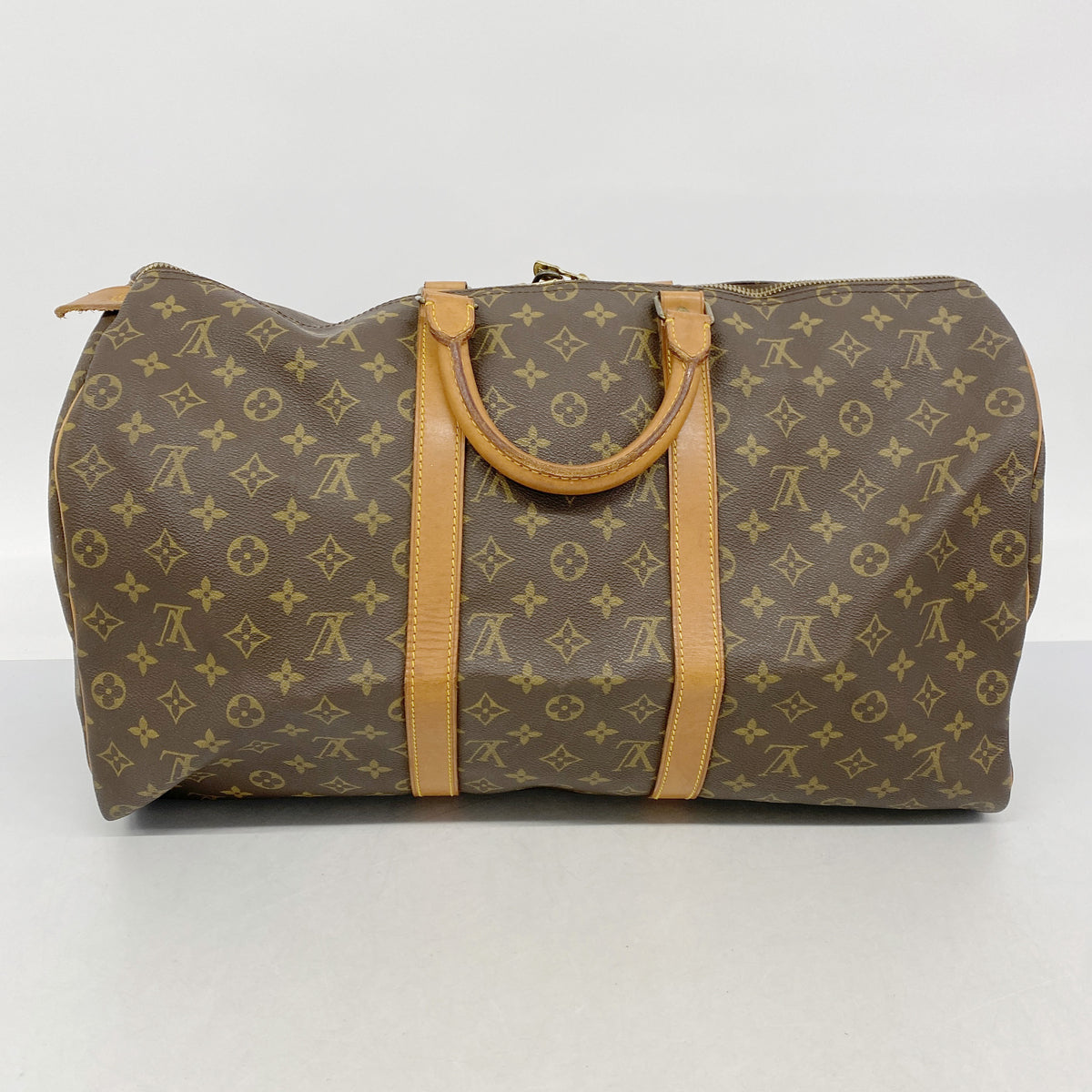 【6ia0059】ルイヴィトン ボストンバッグ モノグラム キーポル50 M41426 ブラウン【中古】メンズ レディース ユニセックス