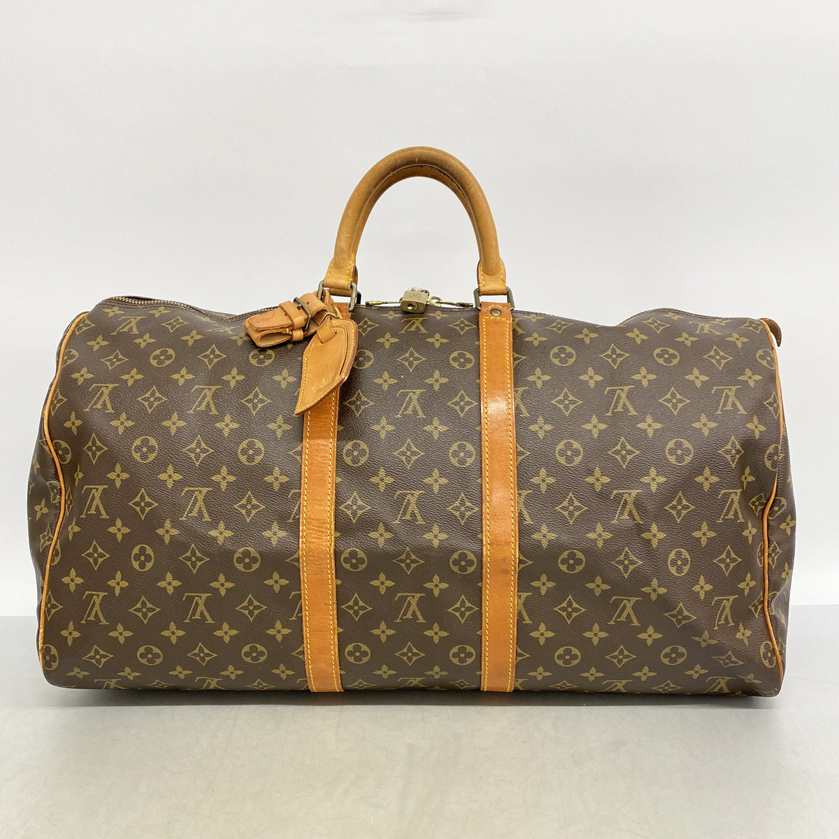 【6ia0217】ルイヴィトン ボストンバッグ モノグラム キーポル55 M41424 ブラウン【中古】メンズ レディース ユニセックス