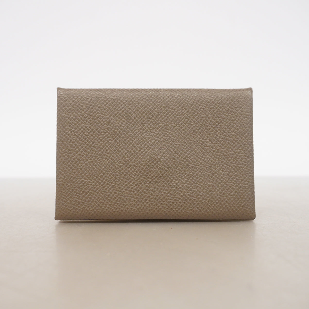 【6ia0252】エルメス カードケース カルヴィヴェルソ ヴォーエプソン エタン/ヴェールクリケット シルバー金具 Y刻印【中古】メンズ レディース ユニセックス