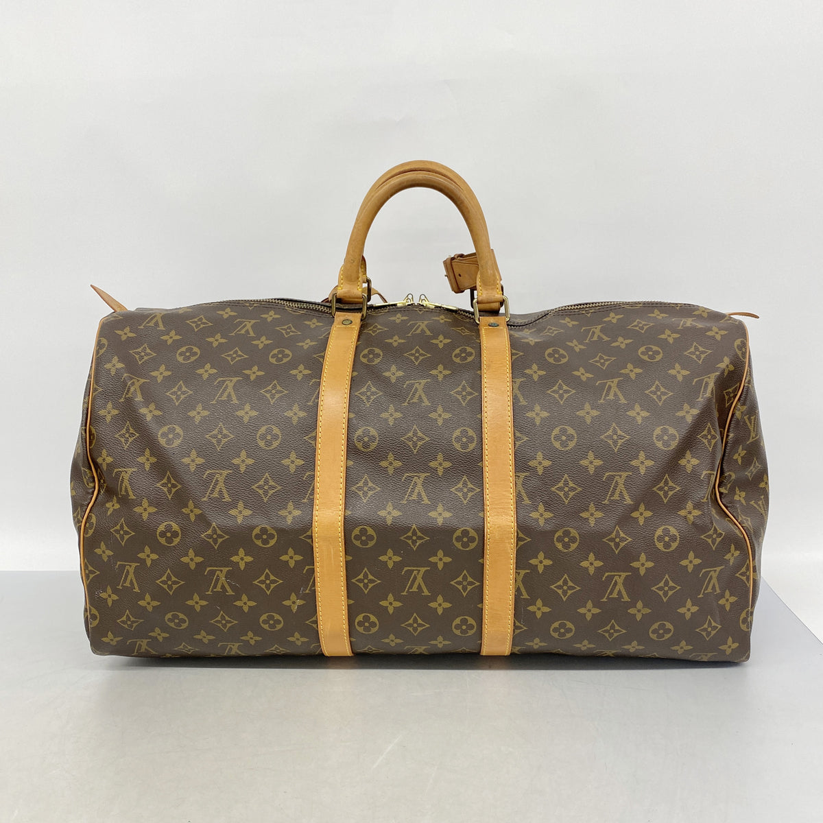 【6ia0298】ルイヴィトン ボストンバッグ モノグラム キーポル55 M41424 ブラウン【中古】メンズ レディース ユニセックス