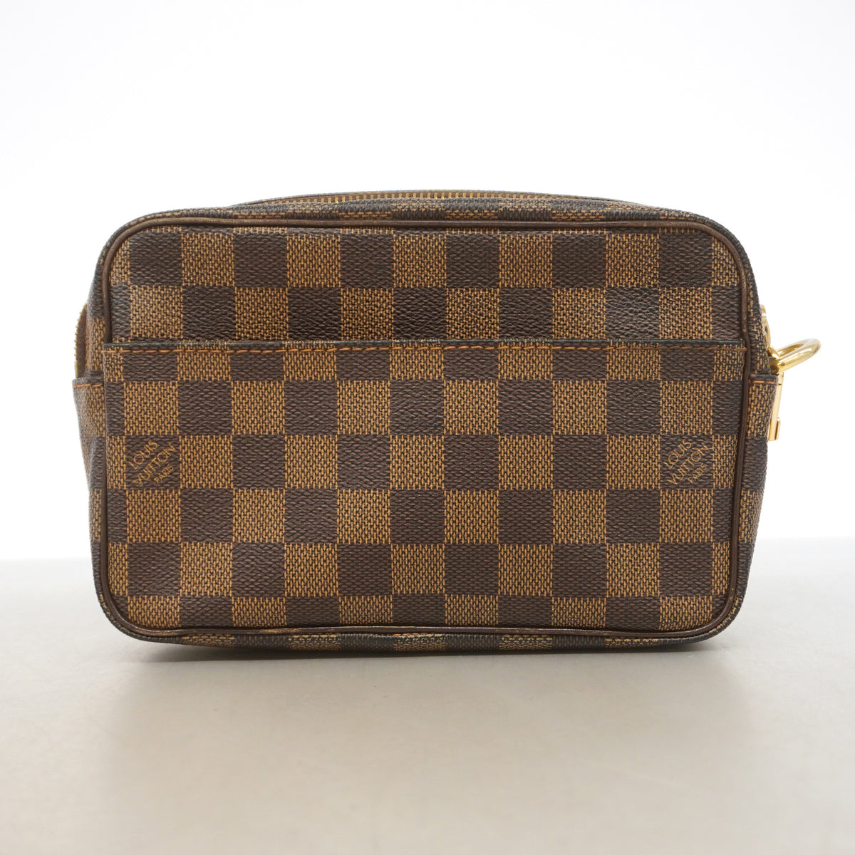 【6ia0492】ルイヴィトン クラッチバッグ ダミエ ポシェットビエマカオ N61739 エベヌ【中古】メンズ