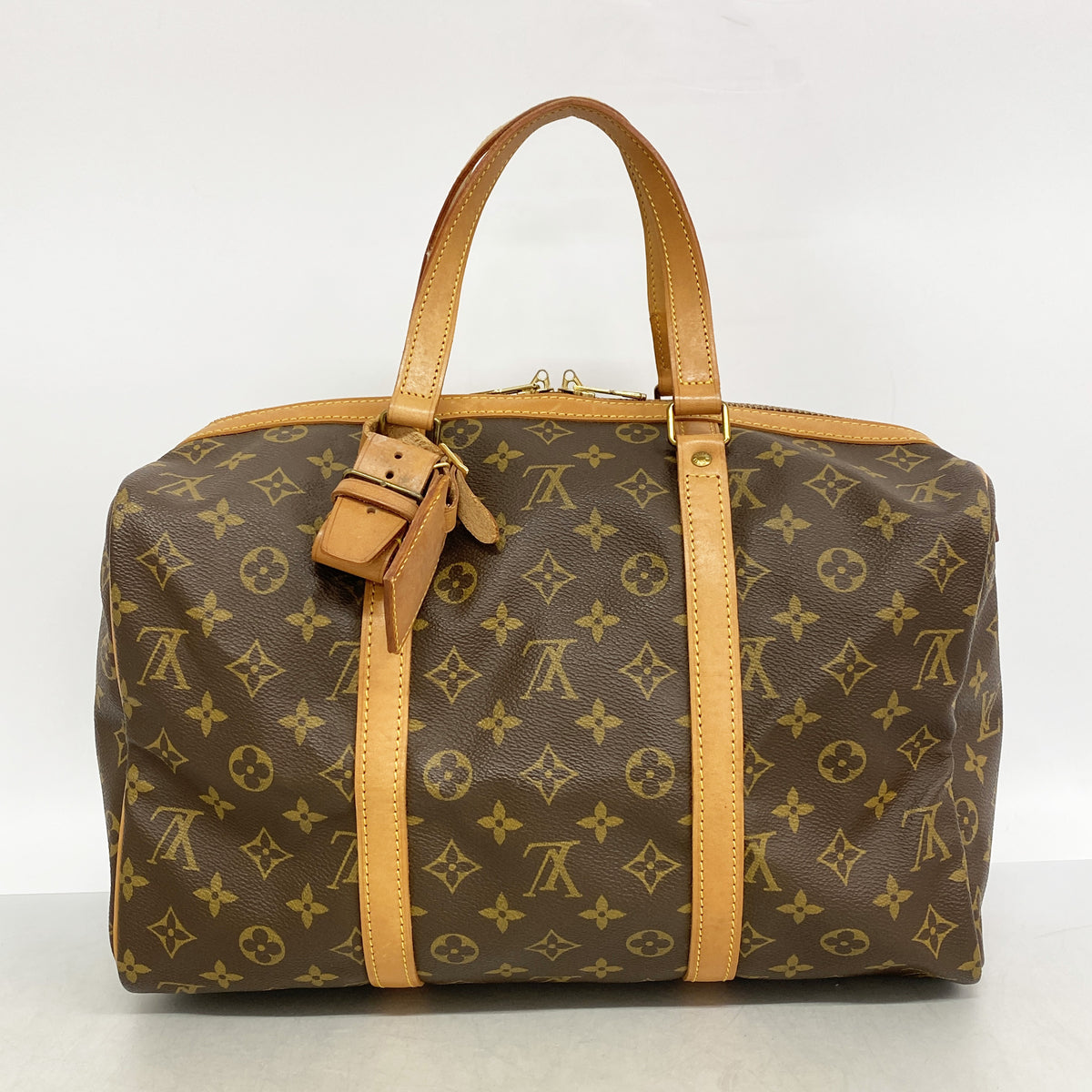 【6ia0861】ルイヴィトン ボストンバッグ モノグラム サックスプール35 M41626 ブラウン【中古】メンズ レディース ユニセックス