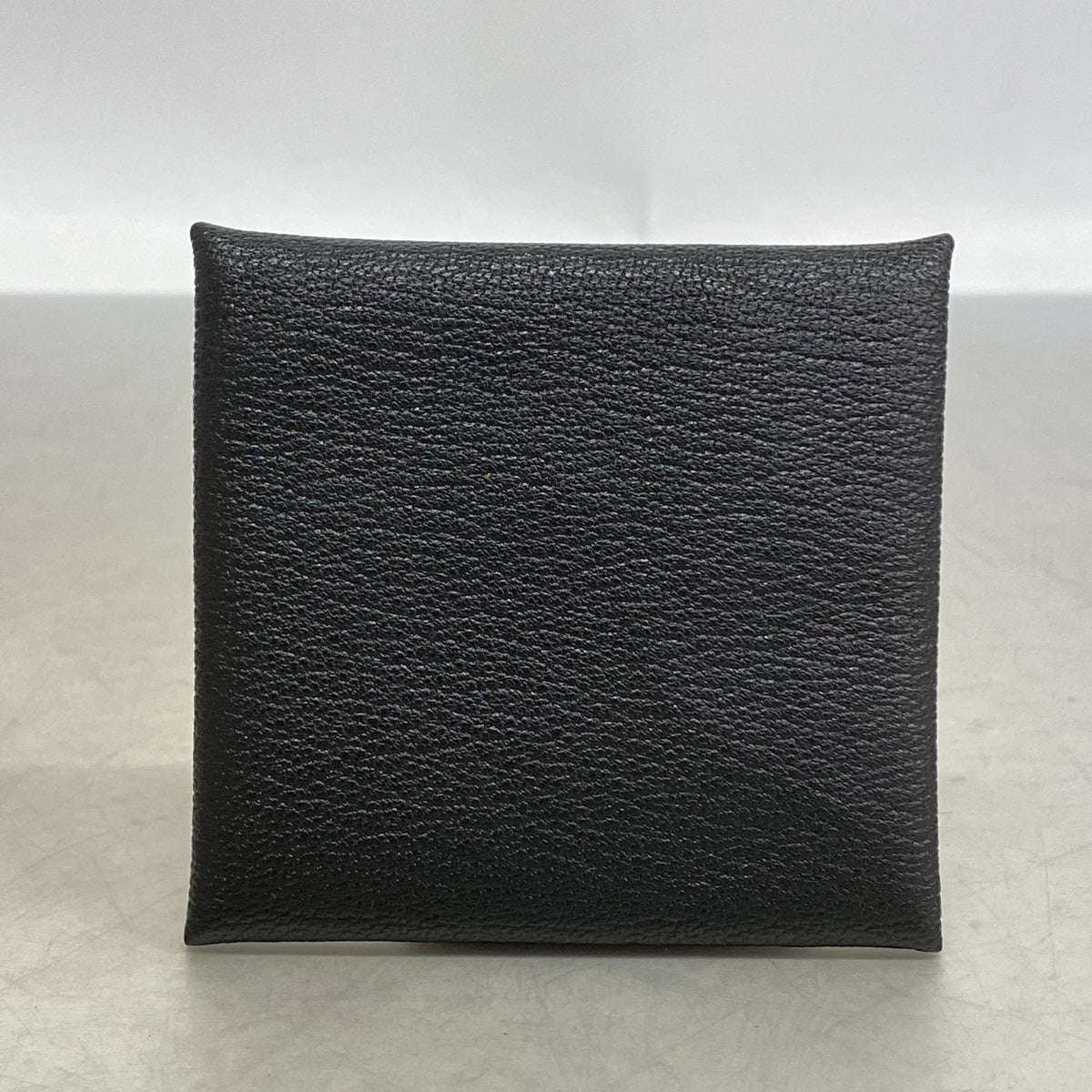 【6ia0866】エルメス コインケース バスティア シェブルミゾル ブラック シルバー金具 G刻印【中古】レディース