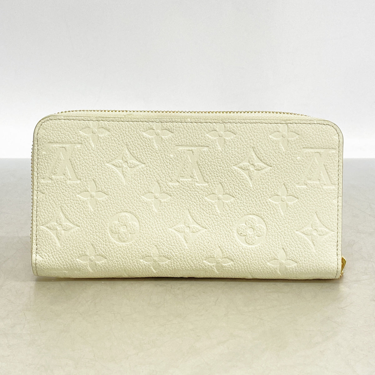 【6ia1049】ルイヴィトン 長財布 モノグラム・アンプラント ジッピーウォレット M27763 ジェイドグリーン【中古】レディース
