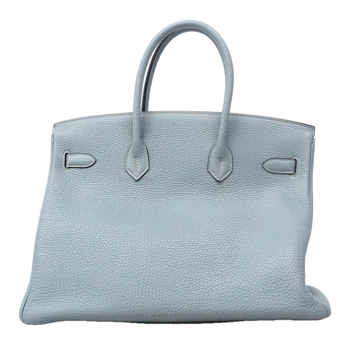 【6ia1106】エルメス ハンドバッグ バーキン35 トゴ ブルーラン シルバー金具 □P刻印【中古】レディース