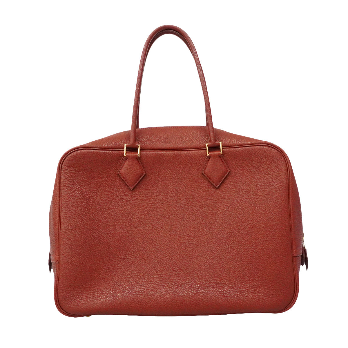【6ia1134】エルメス トートバッグ プリュム32 トゴ ブリック ゴールド金具 □F刻印【中古】レディース
