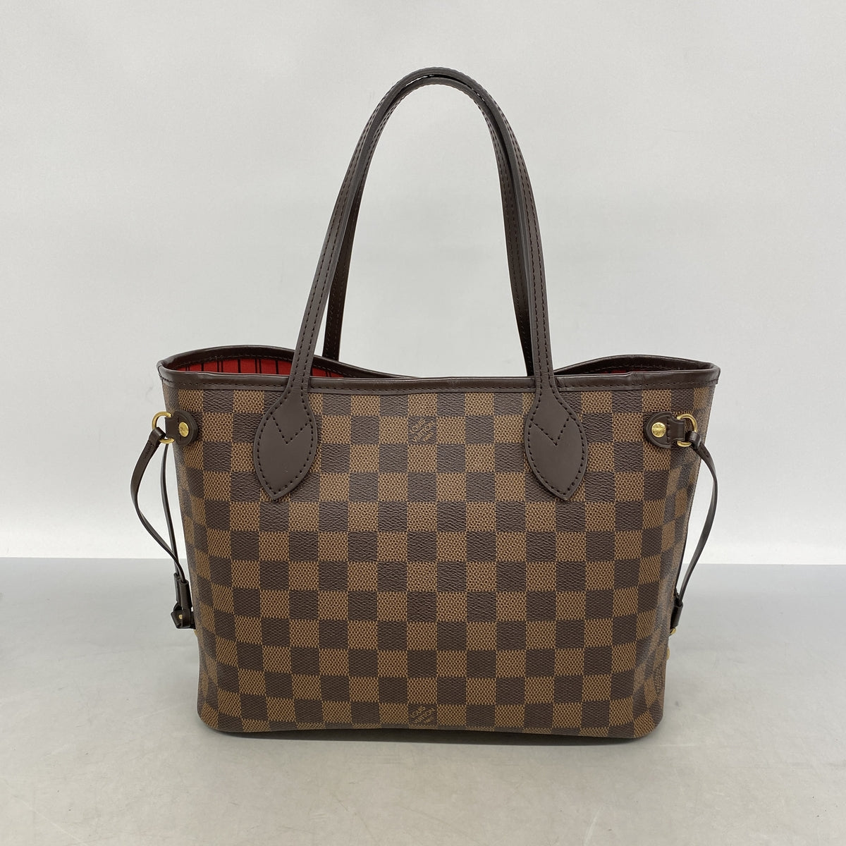 【6ib1350】ルイヴィトン トートバッグ ダミエ ネヴァーフルPM N41359 エベヌ【中古】レディース