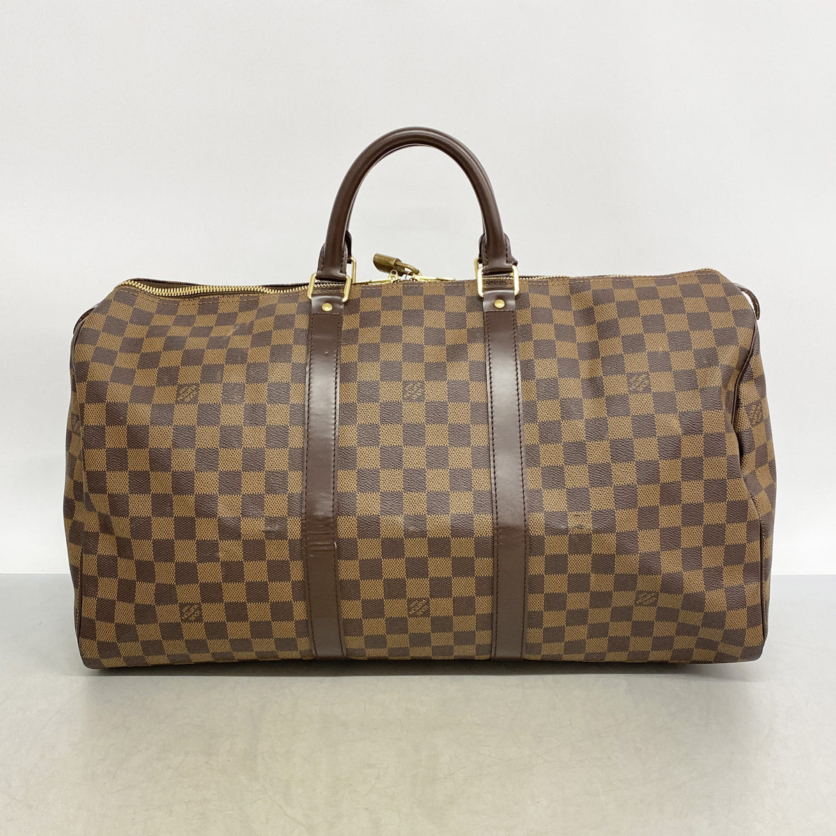 【6ib1359】ルイヴィトン ボストンバッグ ダミエ キーポル50 N41427 エベヌ【中古】メンズ レディース ユニセックス