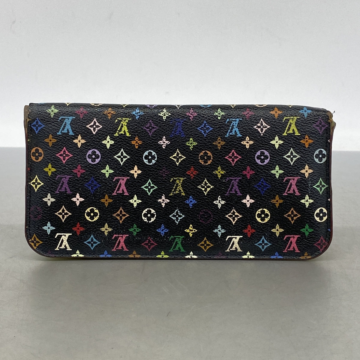 【6ib1576】ルイヴィトン 長財布 モノグラム・マルチカラー ポルトフォイユアンソリット M93755 ピスタッシュ 【中古】レディース