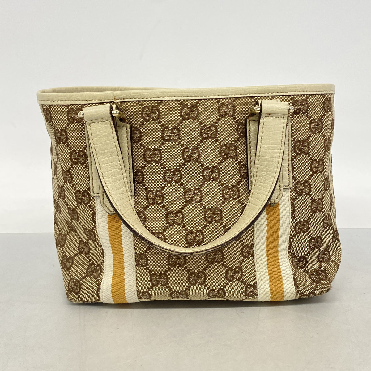 【6ib1799】グッチ ハンドバッグ GGキャンバス 139261 キャンバス ブラウン ゴールド金具【中古】レディース