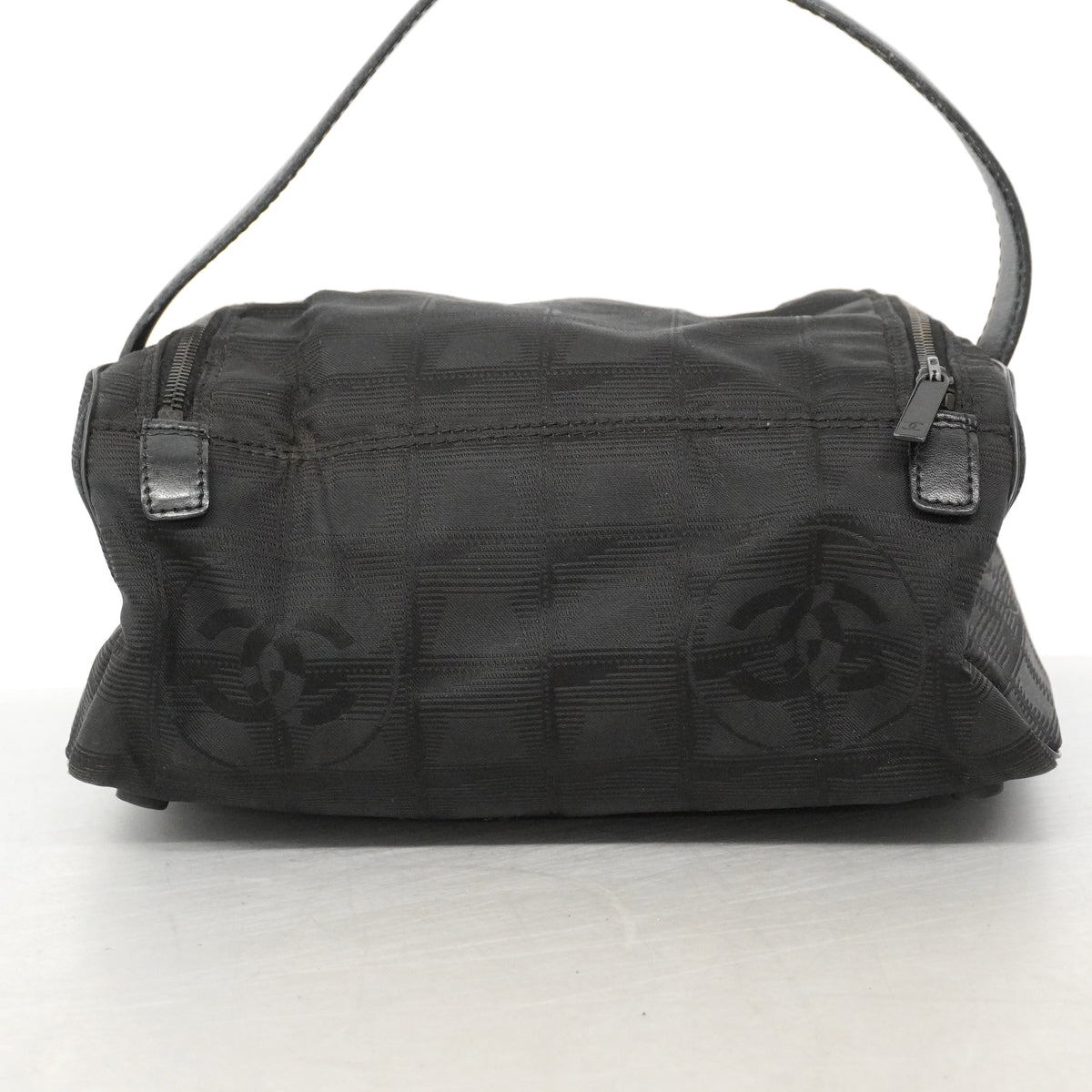 【6ib1824】シャネル バニティバッグ ニュートラベル ナイロン ブラック【中古】レディース