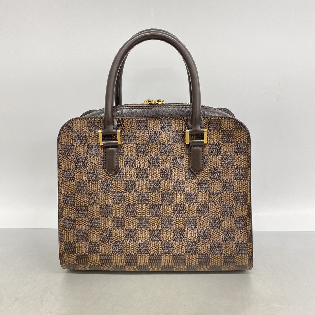 【6ib1840】ルイヴィトン ハンドバッグ ダミエ トリアナ N51155 エベヌ【中古】レディース
