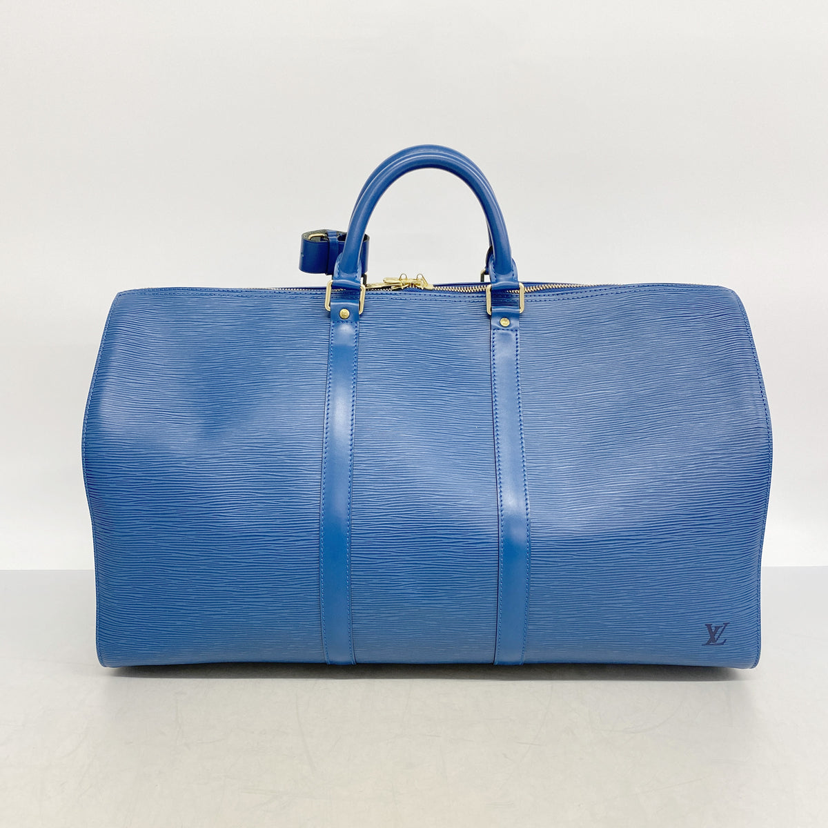 【6ib1892】ルイヴィトン ボストンバッグ エピ キーポル50 M42965 トレドブルー【中古】メンズ レディース ユニセックス
