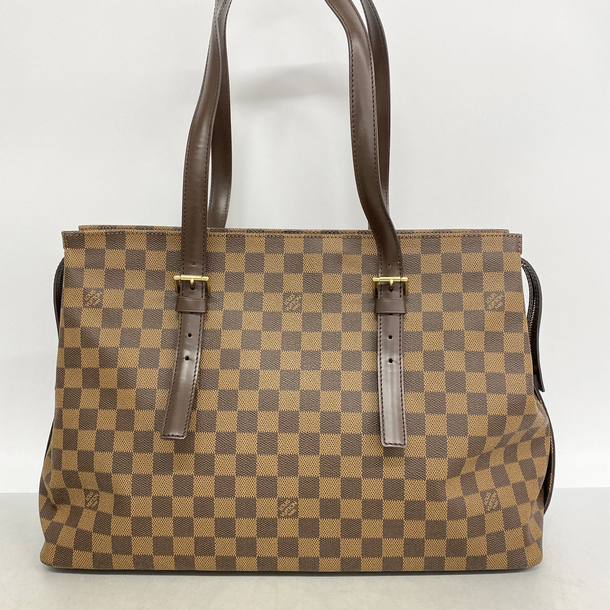 【6ib1910】ルイヴィトン ショルダーバッグ ダミエ チェルシー N51119 エベヌ【中古】レディース