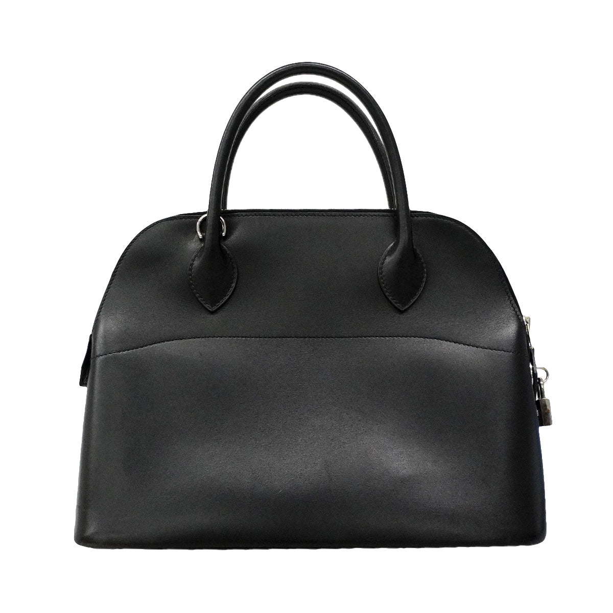 【6ib1996】エルメス ハンドバッグ ボリード31 ボックスカーフ ブラック シルバー金具 □F刻印 2wayバッグ【中古】レディース