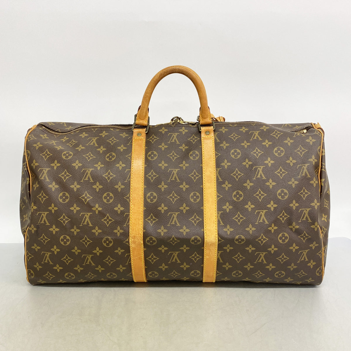 【6ib2178】ルイヴィトン ボストンバッグ モノグラム キーポル55 M41424 ブラウン【中古】メンズ レディース ユニセックス