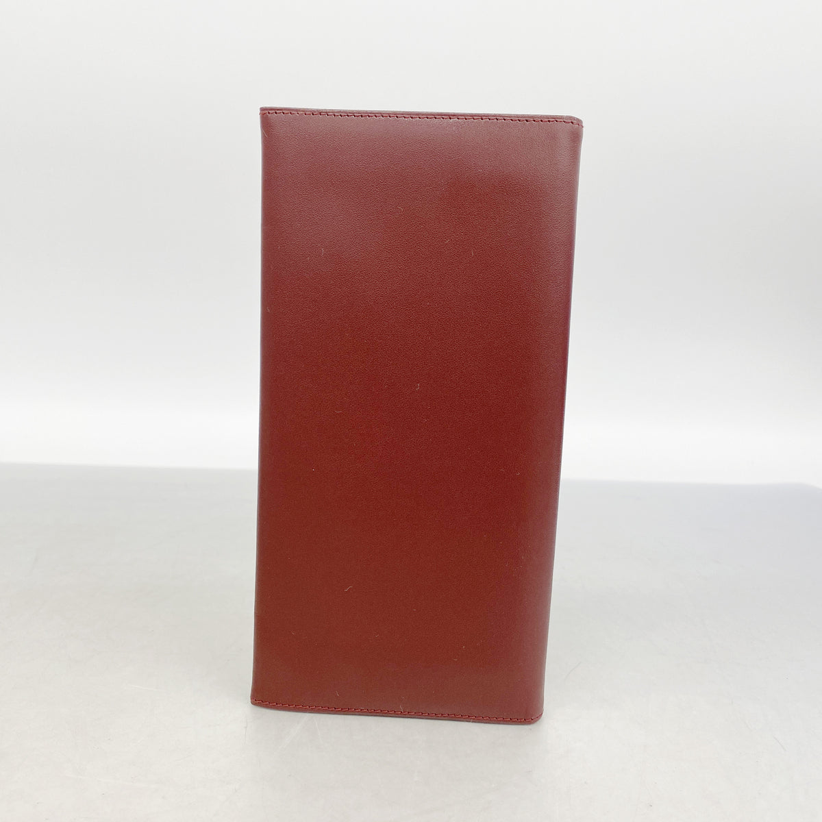 【6ib2238】カルティエ 長財布 マスト レザー ボルドー ゴールド金具【中古】レディース