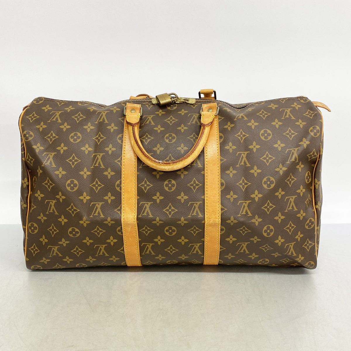 【6ib2316】ルイヴィトン ボストンバッグ モノグラム キーポル50 M41426 ブラウン【中古】メンズ レディース ユニセックス
