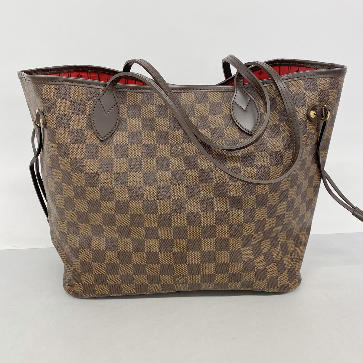 【6ib2331】ルイヴィトン トートバッグ ダミエ ネヴァーフルMM N51105 エベヌ【中古】レディース