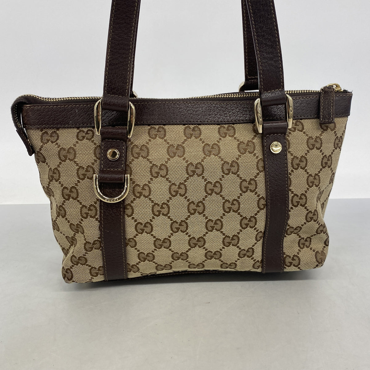 【6ib2405】グッチ ハンドバッグ GGキャンバス 141471 キャンバス ブラウン ゴールド金具【中古】レディース