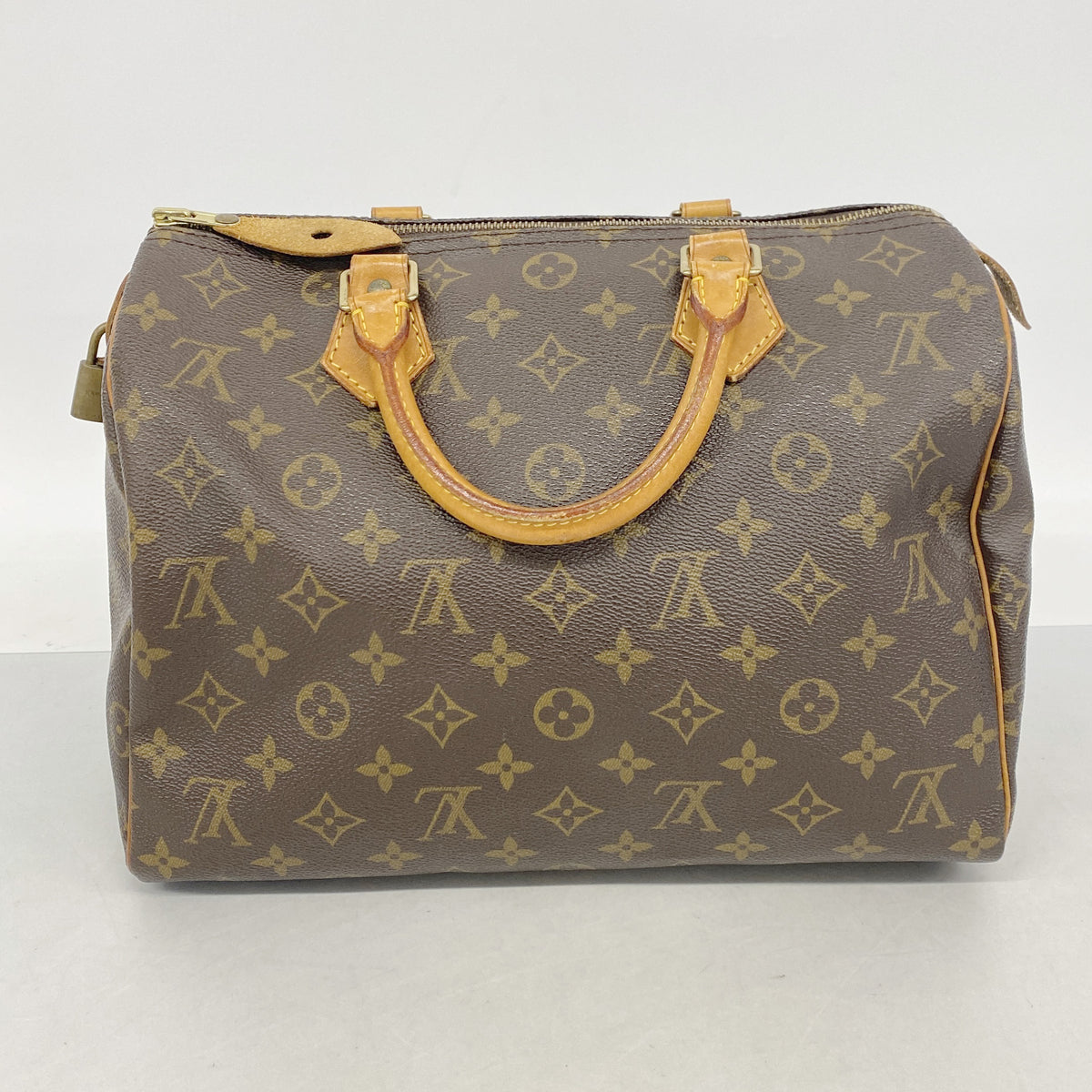 【6ib2409】ルイヴィトン ハンドバッグ モノグラム スピーディ30 M41108 ブラウン【中古】レディース